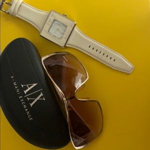 Armani Exchange gift pack: sunglasses + watch